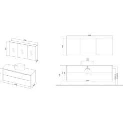 Meuble de salle de bain Terranova 1200 Scandinave