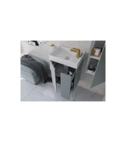Meuble de salle de bain UNIQ 49 x 34,5 x 63 cm en plusieurs couleurs - Vert