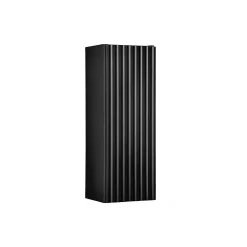 Meuble de salle de bain VANO 1 porte Noir mat L20 x P18 x H57 cm Meuble suspendu