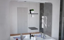 Meuble de salle de bains à poser H.185 x l.120 cm, anthracite, Palermo