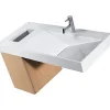 Meuble de salle de bains couleur chêne pour lavabo SANINDUSA Flux (vasque et mitigeur non inclus)