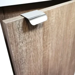 Meuble de Salle de Bains avec vasque/lavabo Lave main à suspendre Ana 40 chêne
