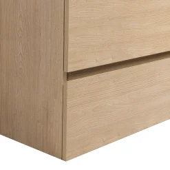 Meuble double Prémonté sous vasque Bois 120Cm SAYA - bain-bain