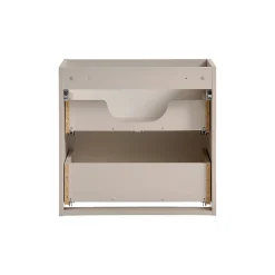 Meuble double vasque 140cm 4 tiroirs 1 porte Manoa Cachemire et bois