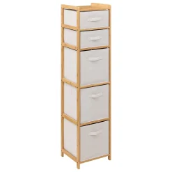 Meuble Etagère en Bambou avec 5 paniers H 144.3 cm