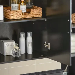 Meuble Haut Armoire de Toilettes Salle de Bain Suspendue, 2 Portes, FRG231-SCH, SoBuy