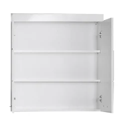 Meuble haut de salle de bain AMANDA - 2 portes - Blanc brillant - L73 x P23 x H77 cm -