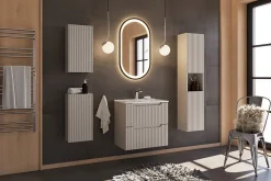 Meuble haut de salle de bain suspendue NOVA CACHEMIRE 20 x 57 cm