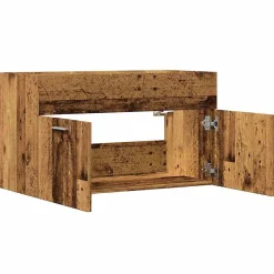 Meuble lavabo de salle de bain vieux bois bois d'ingénierie vidaXL