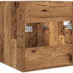 Meuble lavabo de salle de bain vieux bois bois d'ingénierie vidaXL