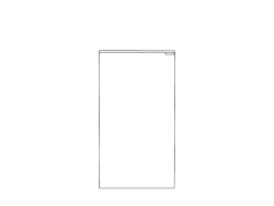 Meuble lave mains à poser blanc brillant l.44 x H.79 x P.23 cm, GoodHome Imandra