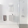 Meuble Lave Mains MINI 40x50x22 cm - Gris et Blanc