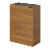 Meuble lave mains suspendu effet noyer l.44 x H.55 x P.23 cm, GoodHome Imandra