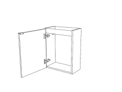 Meuble lave mains suspendu gris l.44 x H.55 x P.23 cm Imandra, GoodHome Imandra