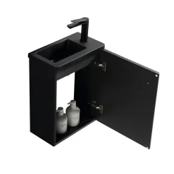 Meuble lave-main Aquanero noir 40 cm