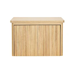 Meuble lave-mains à suspendre l.40 x H.26,6 x P.30 cm, effet chêne strié, Homesight Elli