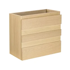 Meuble lave-mains à suspendre l.43,2 x H.38,5 x P.22,5 cm, effet chêne, Homesight Etty