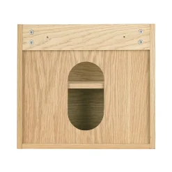 Meuble lave-mains à suspendre l.43,2 x H.38,5 x P.22,5 cm, effet chêne, Homesight Etty
