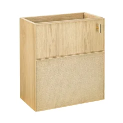 Meuble lave-mains à suspendre l.43,2 x H.48 x P.22,5 cm, effet chêne clair et jute, Homesight Java