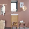 Meuble lave-mains ATOLL avec vasque blanche + miroir