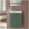 Meuble lave-mains AVA vert de gris + robinet chromé