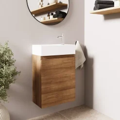 Meuble lave-mains chêne chaud LOMAZOO Malibu - 40cm