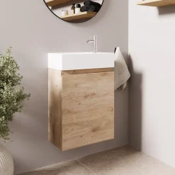Meuble lave-mains chêne clair LOMAZOO Malibu - 40cm
