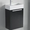 Meuble lave-mains chêne noir LOMAZOO Bombay - 40cm