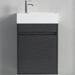 Meuble lave-mains chêne noir LOMAZOO Ibiza - 40cm