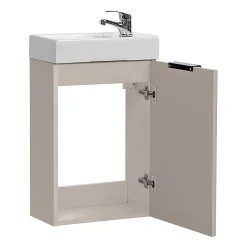 Meuble lave-mains 40cm 1 porte Adriel Cachemire