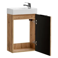 Meuble lave-mains 40cm 1 porte Adriel Bois