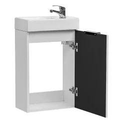 Meuble lave-mains 40cm 1 porte Adriel Blanc