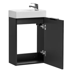 Meuble lave-mains 40cm 1 porte Adriel Noir