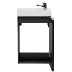 Meuble lave-mains 40cm 1 porte Adriel Noir