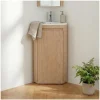 Meuble lave-mains d'angle SORRENTO avec vasque en résine
