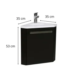 Meuble lave-mains d'angle SKINO