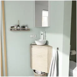 Meuble lave-mains d'angle SORRENTO + vasque