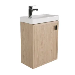 Meuble lave-mains décor chêne FRAME