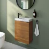 Meuble lave-mains effet noyer l.44 cm Imandra + plan vasque terrazzo, GoodHome