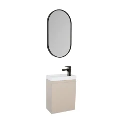 Meuble lave-mains LISA + miroir ovale