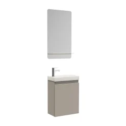 Meuble lave-mains LISA + miroir tablette
