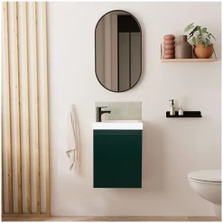 Meuble lave-mains LISA + miroir ovale