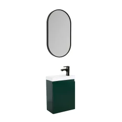 Meuble lave-mains LISA + miroir ovale