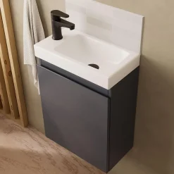 Meuble lave-mains LISA + miroir ovale