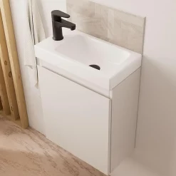 Meuble lave-mains LISA + miroir ovale
