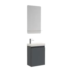 Meuble lave-mains LISA + miroir tablette