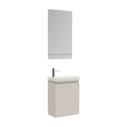 Meuble lave-mains LISA + miroir tablette