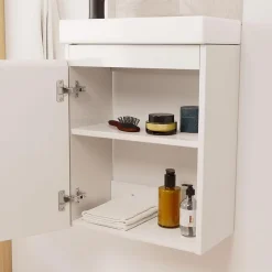 Meuble lave-mains LISA + miroir tablette