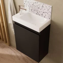 Meuble lave-mains LISA + robinet chromé