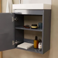 Meuble lave-mains LISA + robinet chromé